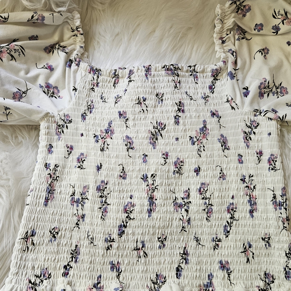 Floral Smocked Women's Top